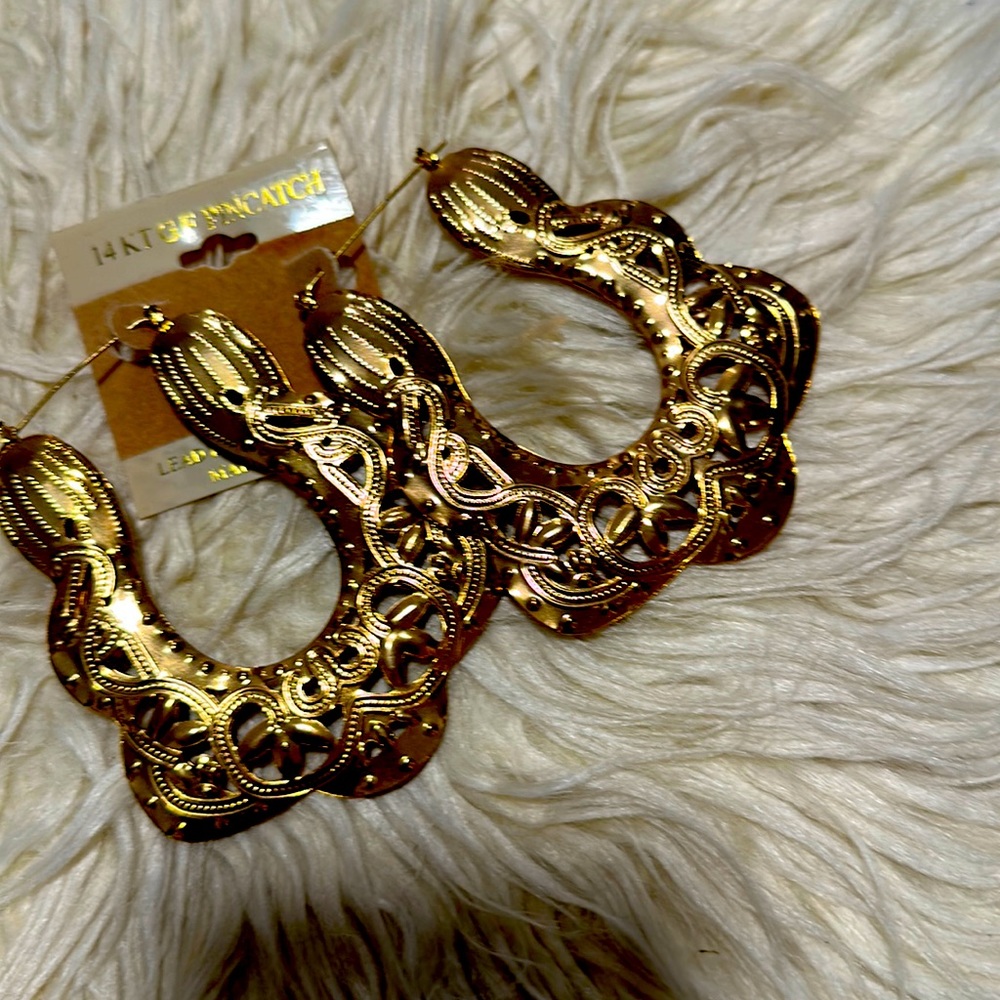 New Fancy 14 Karat G.F. Pin catch Stylish Designed Wear Earrings